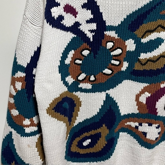 HENRY GRETHEL Vintage classic heavy
Cotton Knit retro unique crewneck Sweater - Picture 8 of 8